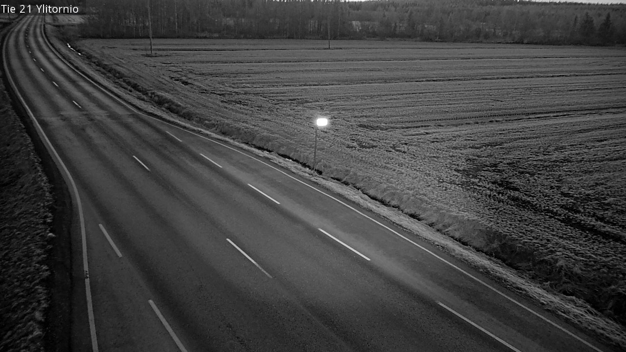 Weather Camera Image Road 21 Ylitornio, Tornio, Lappi