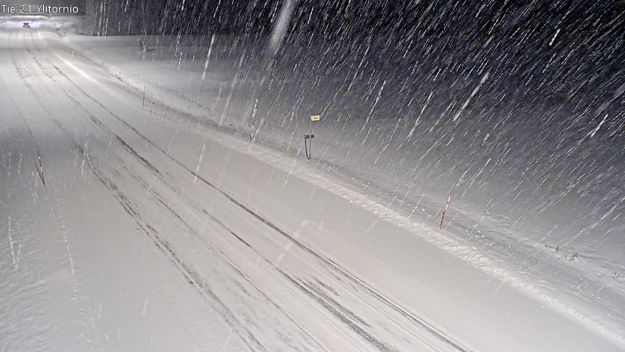 Weather Camera Image Road 21 Ylitornio, Tornio, Lappi