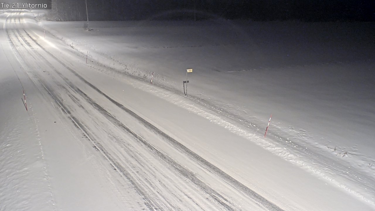 Weather Camera Image Road 21 Ylitornio, Tornio, Lappi