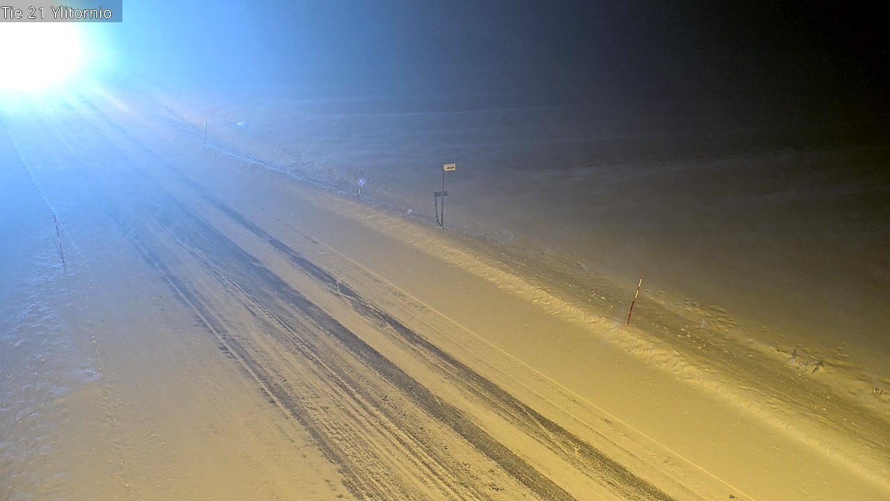 Weather Camera Image Road 21 Ylitornio, Tornio, Lappi