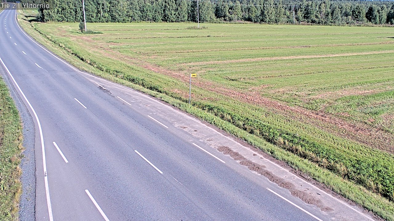 Weather Camera Image Road 21 Ylitornio, Tornio, Lappi