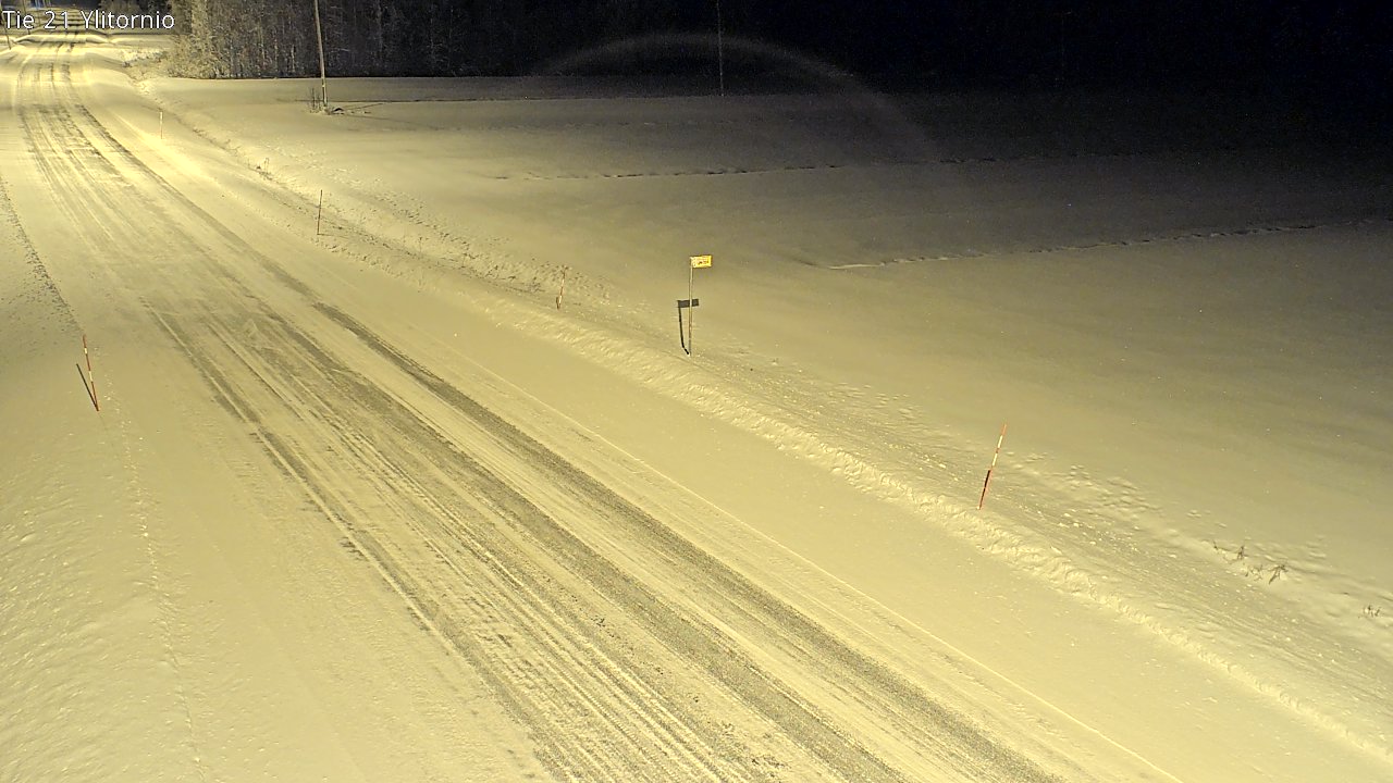 Weather Camera Image Road 21 Ylitornio, Tornio, Lappi