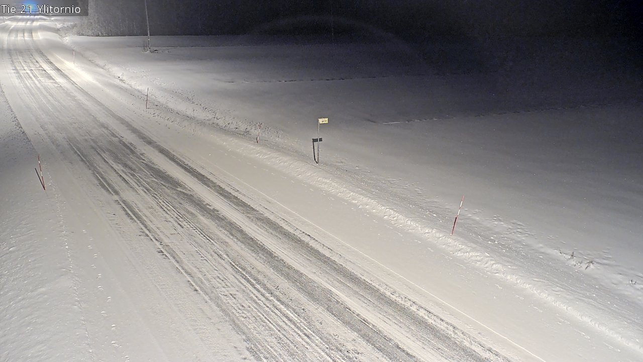 Weather Camera Image Road 21 Ylitornio, Tornio, Lappi