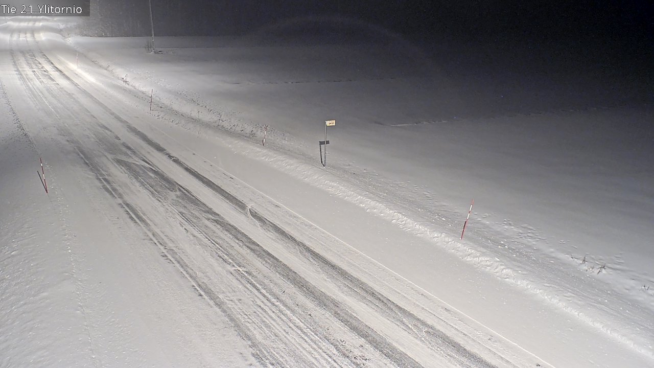 Weather Camera Image Road 21 Ylitornio, Tornio, Lappi