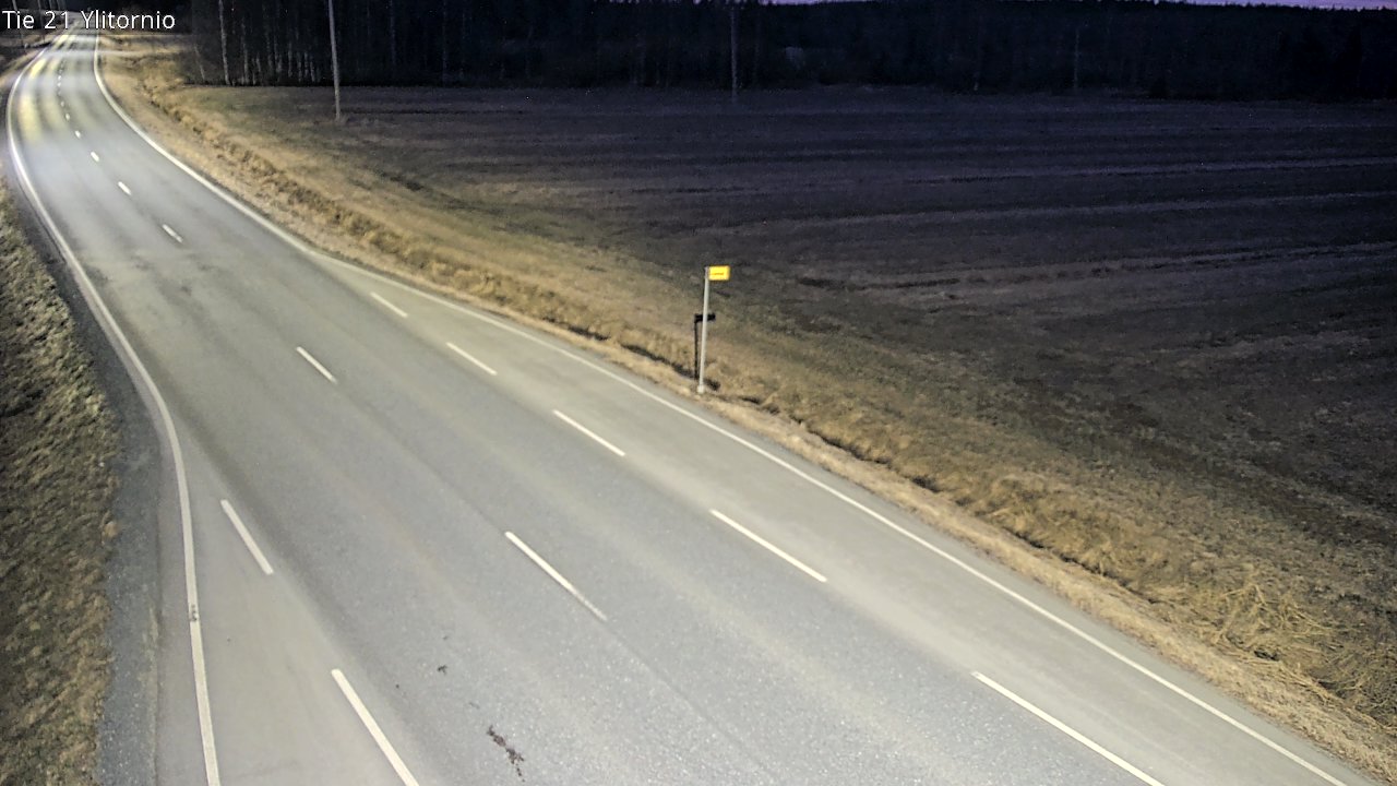 Weather Camera Image Väg 21 Övertorneå, Tornio, Lappi