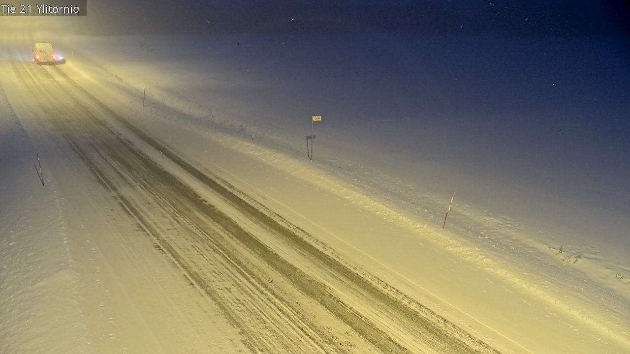 Weather Camera Image Road 21 Ylitornio, Tornio, Lappi