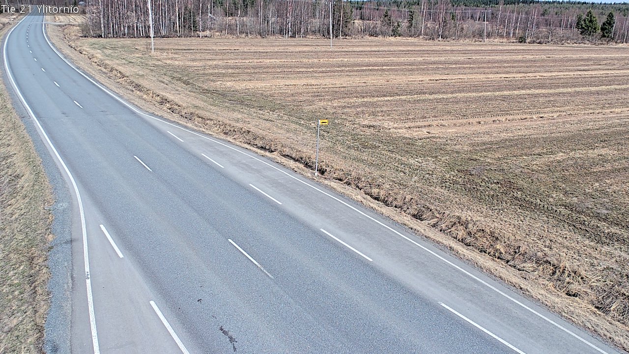 Weather Camera Image Väg 21 Övertorneå, Tornio, Lappi