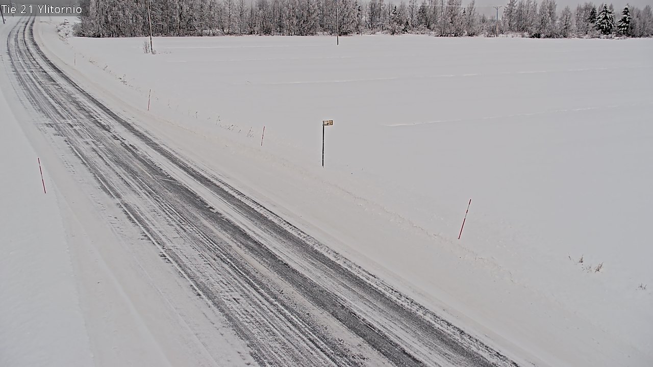 Weather Camera Image Road 21 Ylitornio, Tornio, Lappi