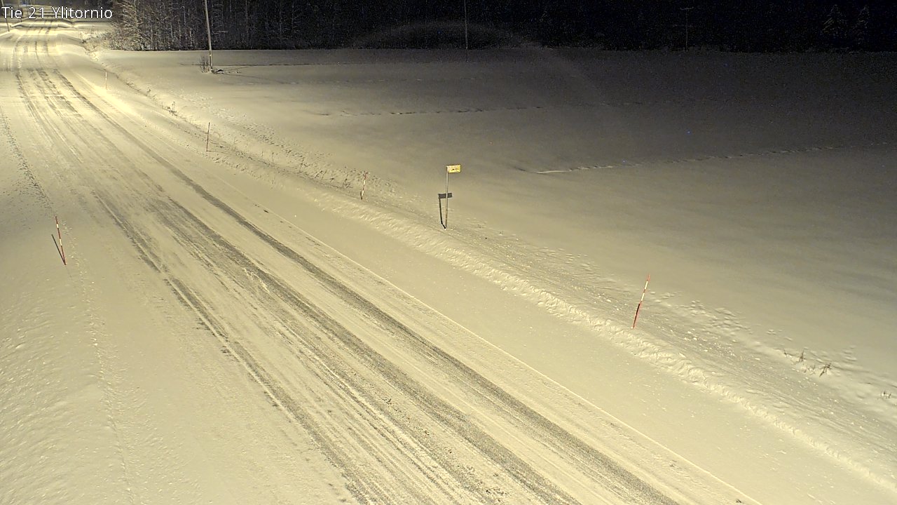 Weather Camera Image Road 21 Ylitornio, Tornio, Lappi