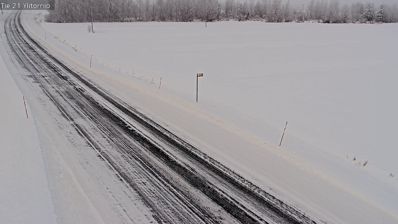 Weather Camera Image Road 21 Ylitornio, Tornio, Lappi
