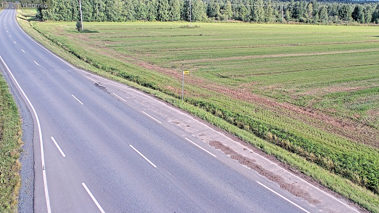 Weather Camera Image Road 21 Ylitornio, Tornio, Lappi