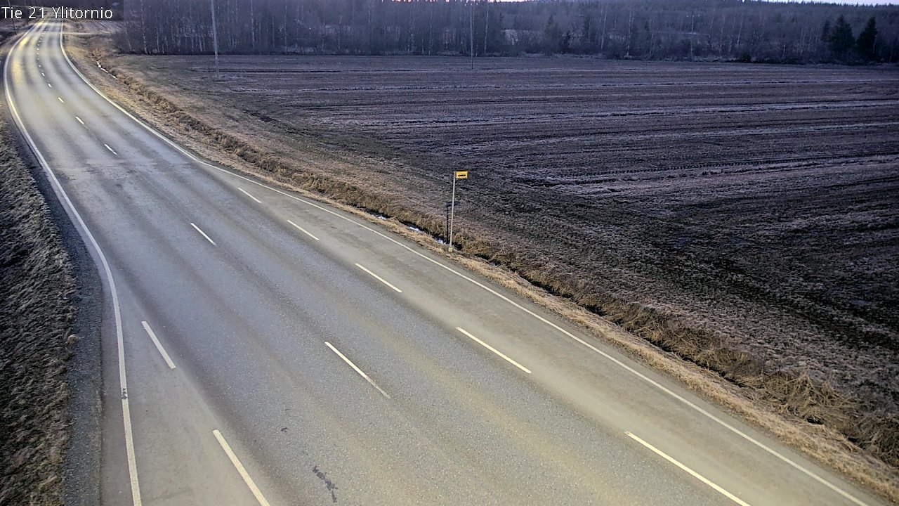 Weather Camera Image Road 21 Ylitornio, Tornio, Lappi