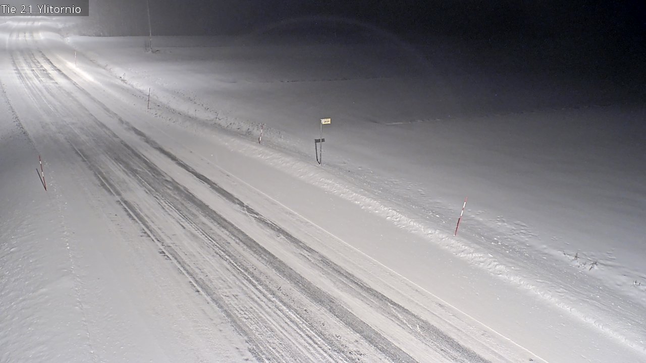 Weather Camera Image Road 21 Ylitornio, Tornio, Lappi