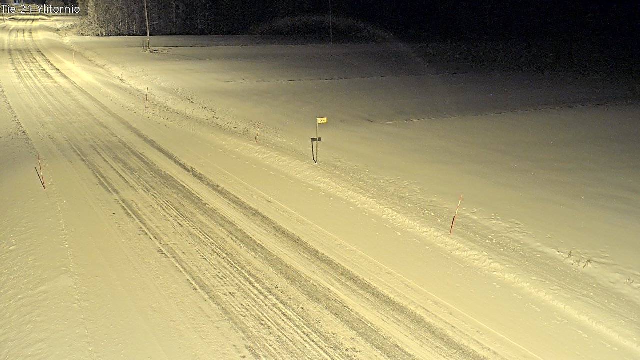 Weather Camera Image Road 21 Ylitornio, Tornio, Lappi
