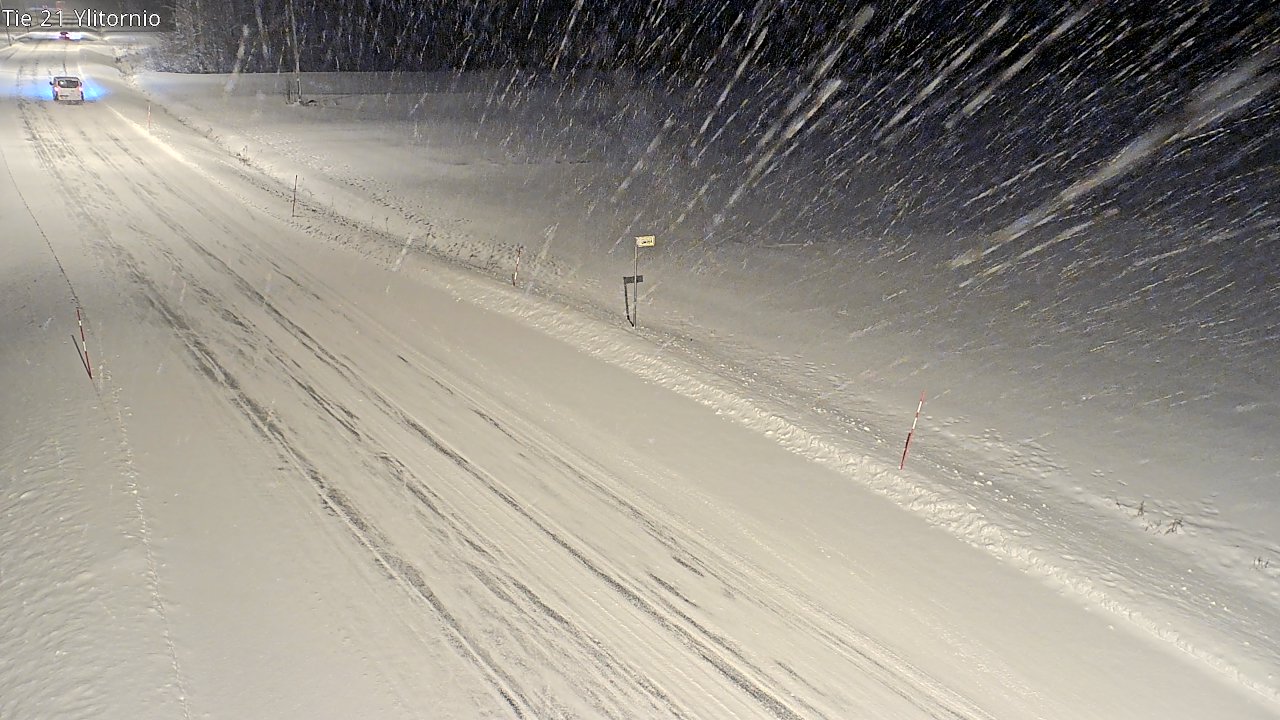 Weather Camera Image Road 21 Ylitornio, Tornio, Lappi