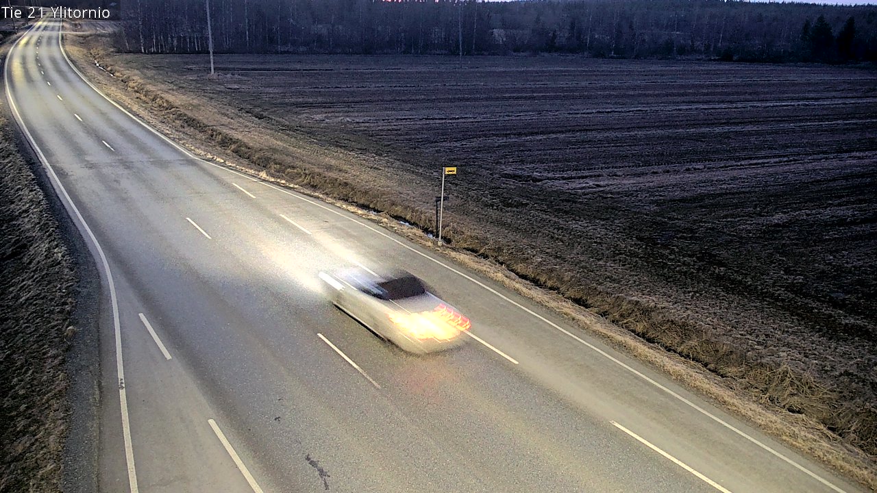 Weather Camera Image Road 21 Ylitornio, Tornio, Lappi
