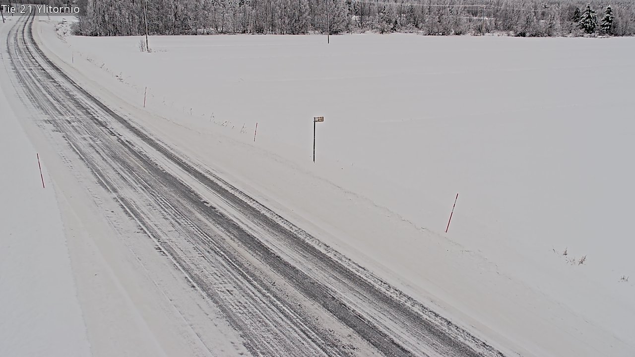 Weather Camera Image Road 21 Ylitornio, Tornio, Lappi