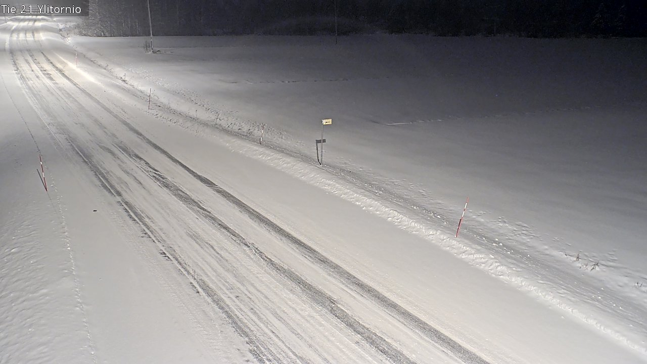 Weather Camera Image Road 21 Ylitornio, Tornio, Lappi