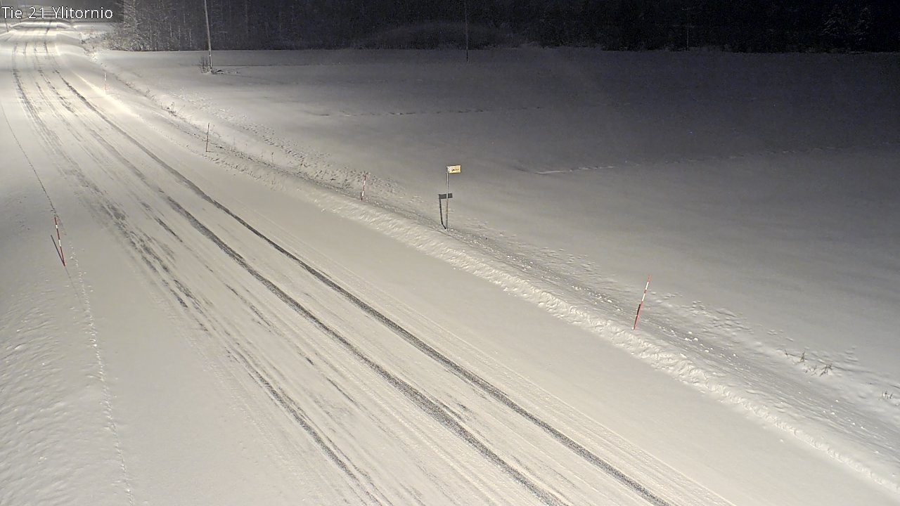 Weather Camera Image Road 21 Ylitornio, Tornio, Lappi