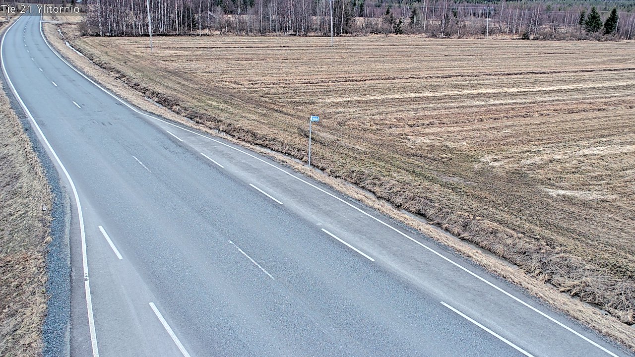 Weather Camera Image Väg 21 Övertorneå, Tornio, Lappi