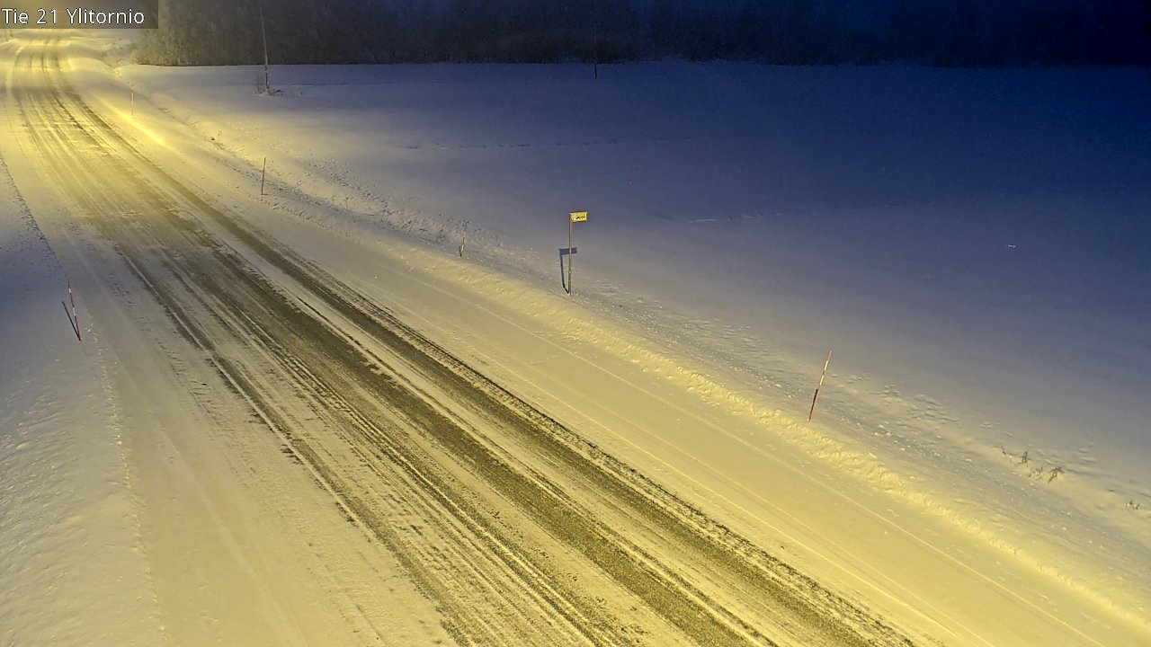 Weather Camera Image Väg 21 Övertorneå, Tornio, Lappi