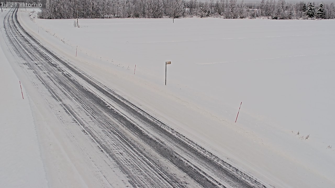 Weather Camera Image Road 21 Ylitornio, Tornio, Lappi