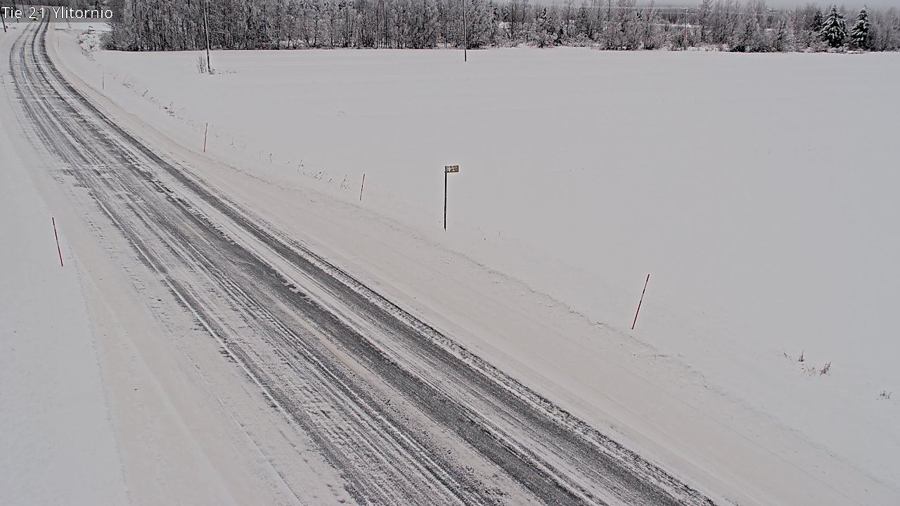 Weather Camera Image Road 21 Ylitornio, Tornio, Lappi