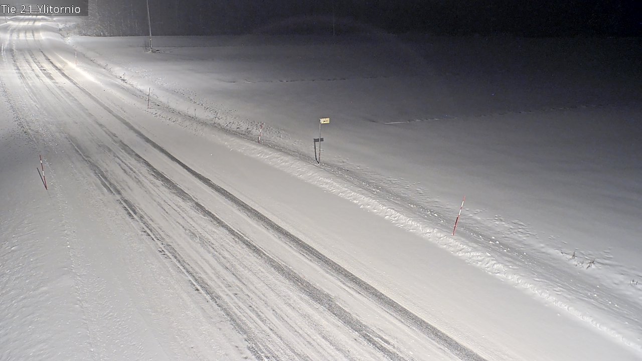 Weather Camera Image Road 21 Ylitornio, Tornio, Lappi