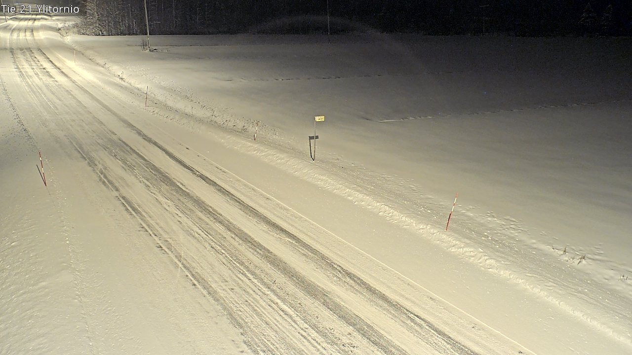 Weather Camera Image Road 21 Ylitornio, Tornio, Lappi