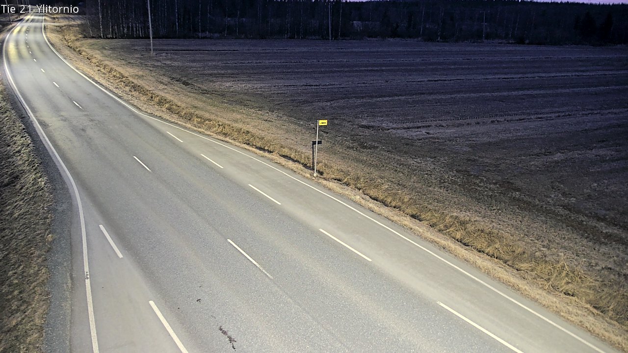 Weather Camera Image Väg 21 Övertorneå, Tornio, Lappi