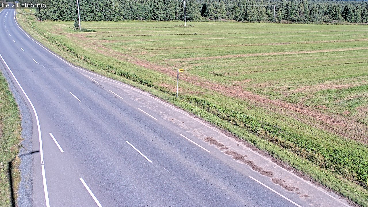 Weather Camera Image Road 21 Ylitornio, Tornio, Lappi