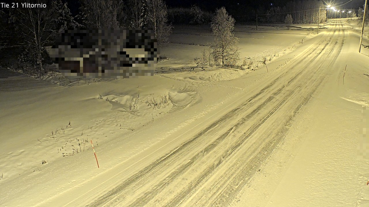 Weather Camera Image Väg 21 Övertorneå, Tornio, Lappi