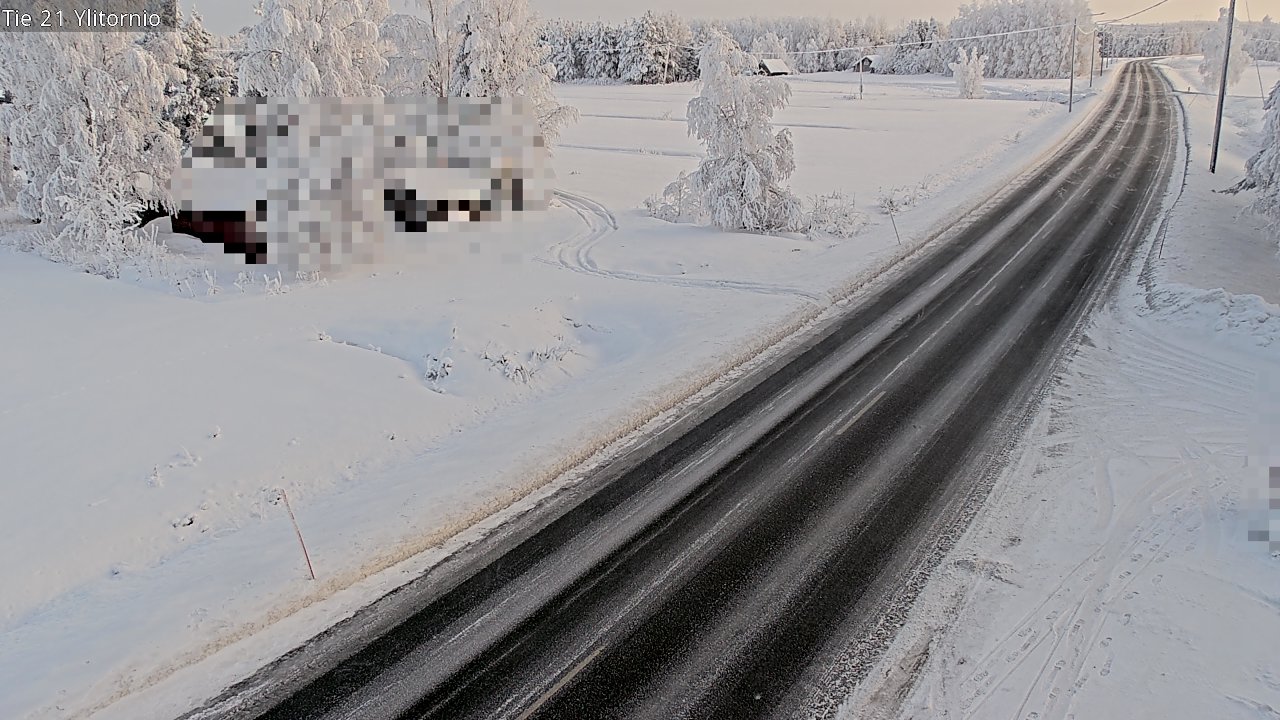 Weather Camera Image Road 21 Ylitornio, Tornio, Lappi