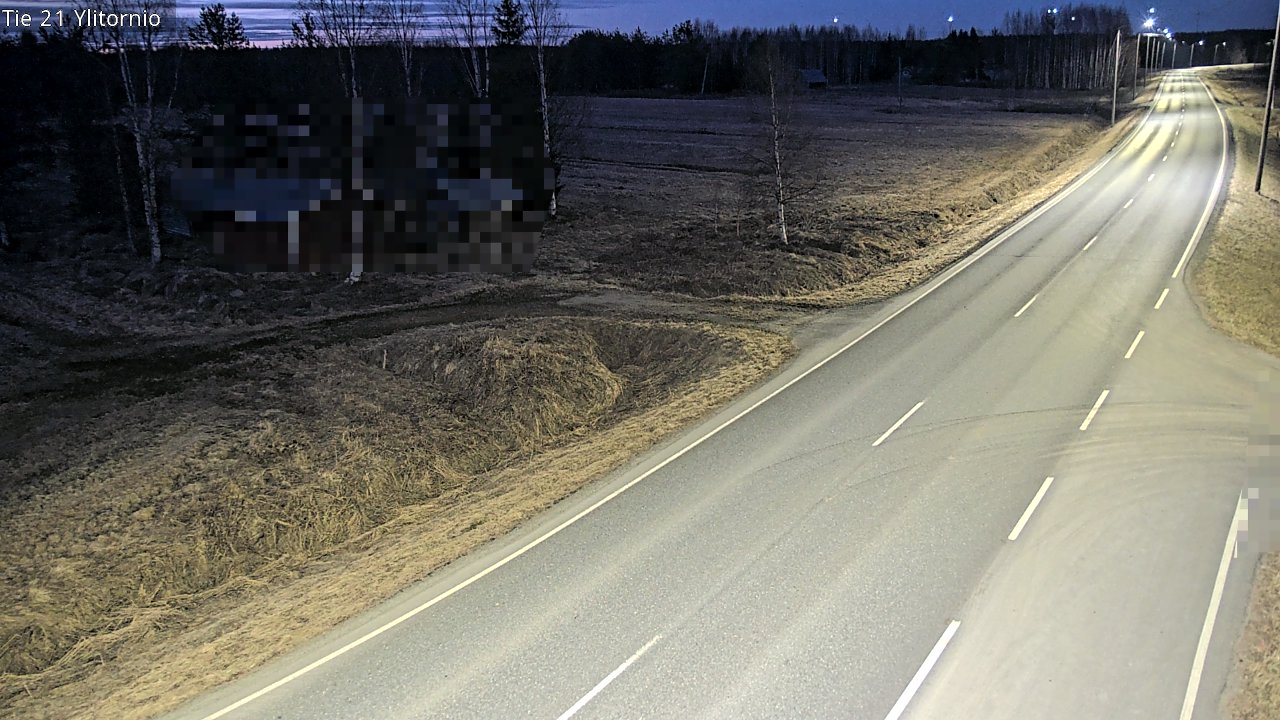 Weather Camera Image Väg 21 Övertorneå, Tornio, Lappi