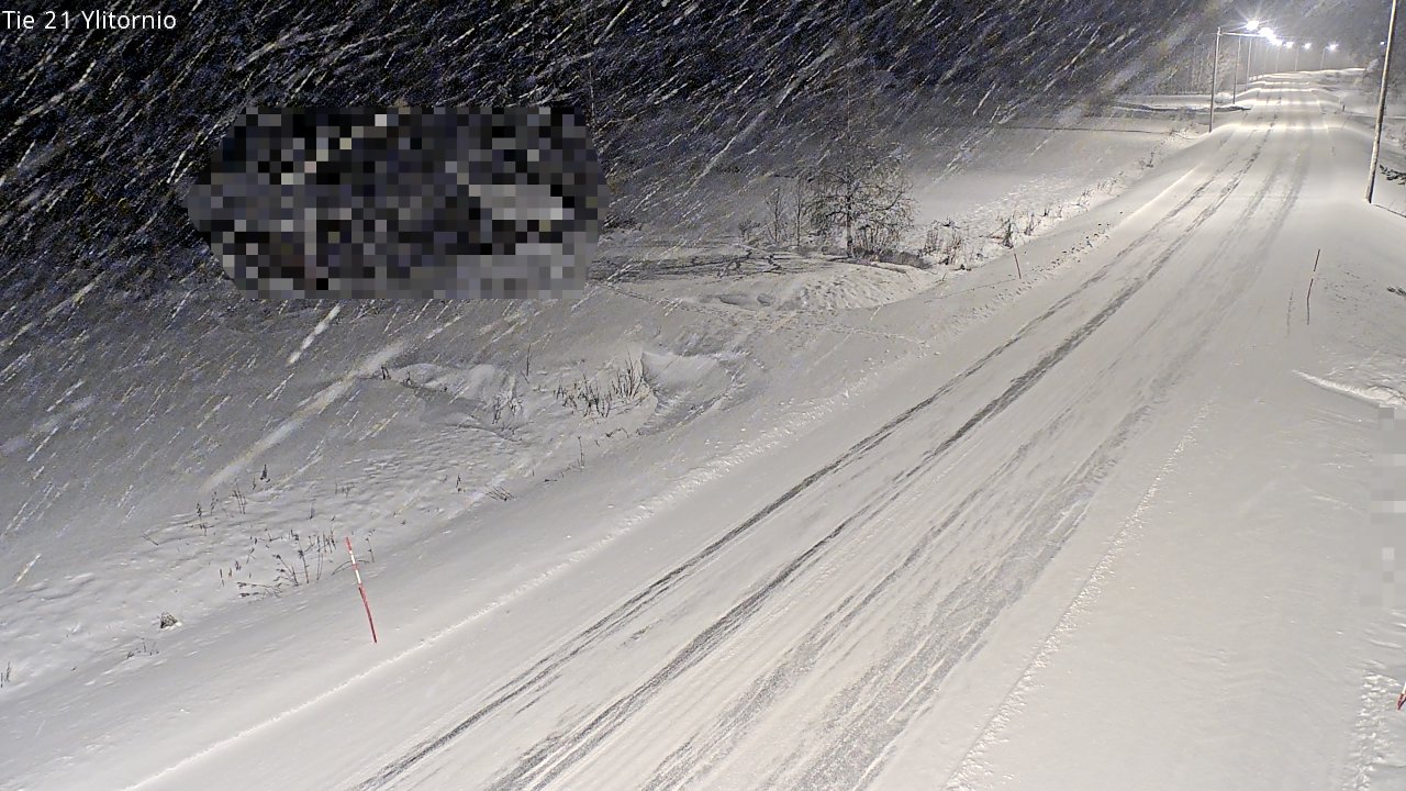 Weather Camera Image Väg 21 Övertorneå, Tornio, Lappi