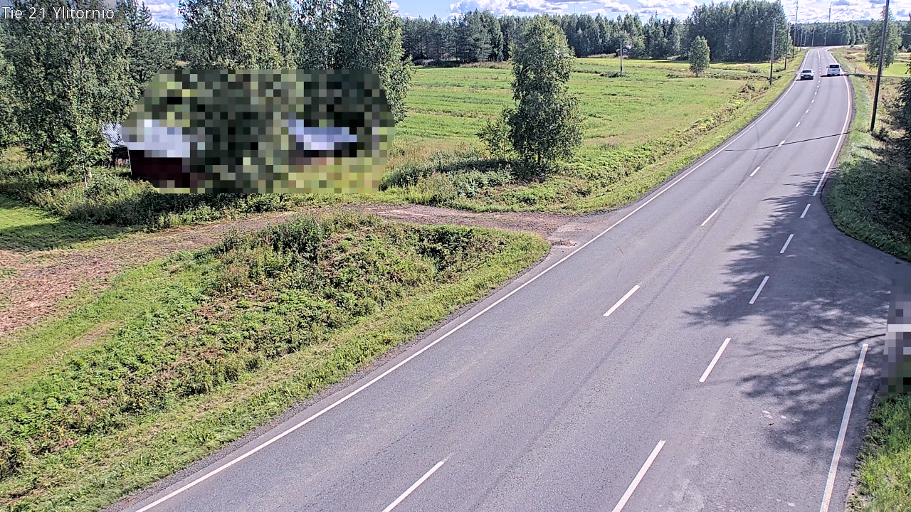 Weather Camera Image Väg 21 Övertorneå, Tornio, Lappi