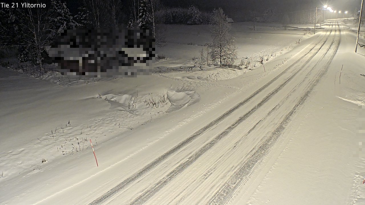 Weather Camera Image Väg 21 Övertorneå, Tornio, Lappi