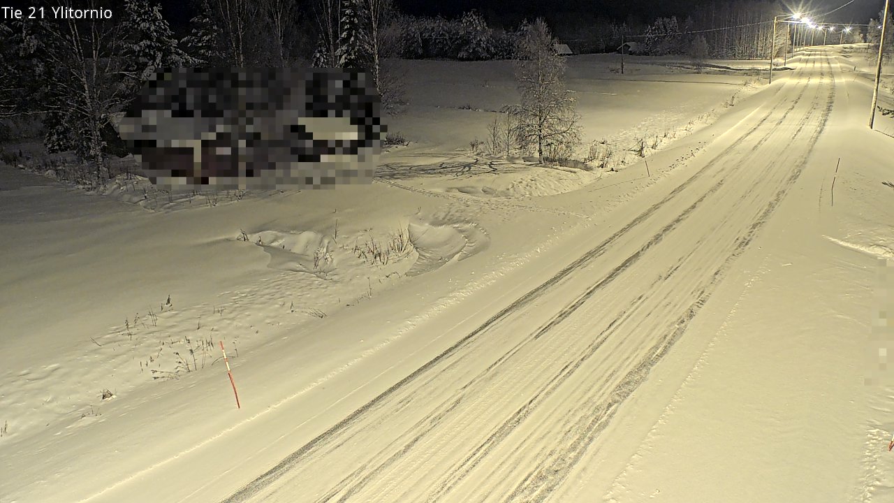 Weather Camera Image Väg 21 Övertorneå, Tornio, Lappi