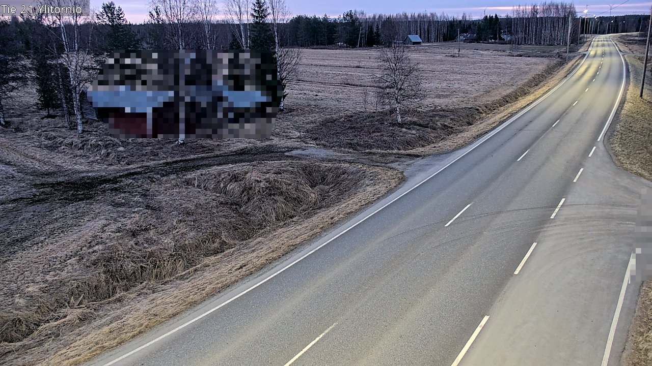 Weather Camera Image Väg 21 Övertorneå, Tornio, Lappi