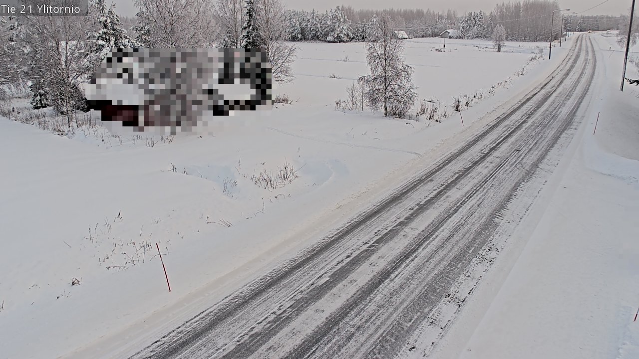 Weather Camera Image Väg 21 Övertorneå, Tornio, Lappi