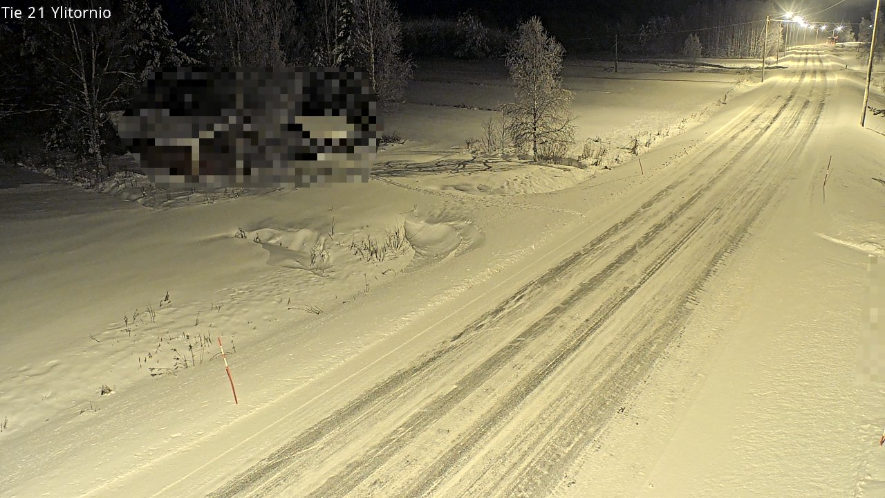 Weather Camera Image Väg 21 Övertorneå, Tornio, Lappi