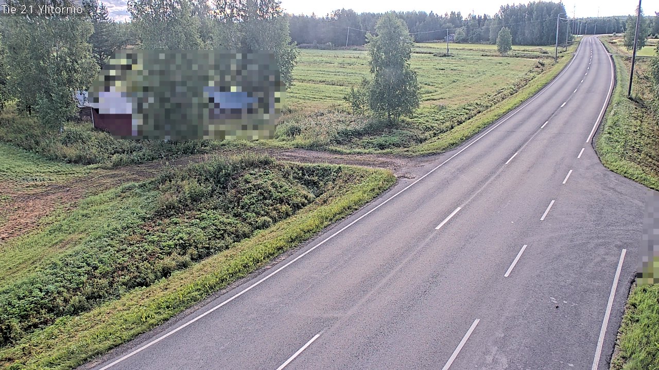 Weather Camera Image Väg 21 Övertorneå, Tornio, Lappi