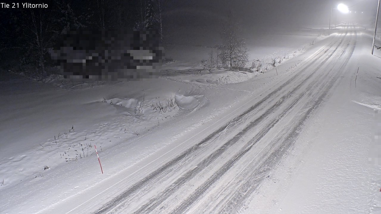 Weather Camera Image Väg 21 Övertorneå, Tornio, Lappi