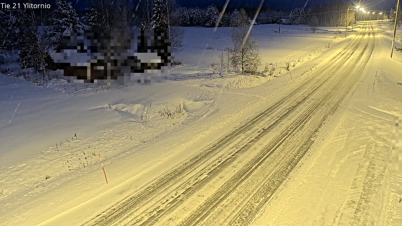 Weather Camera Image Väg 21 Övertorneå, Tornio, Lappi