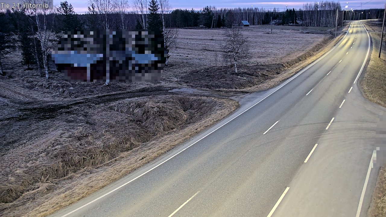 Weather Camera Image Väg 21 Övertorneå, Tornio, Lappi