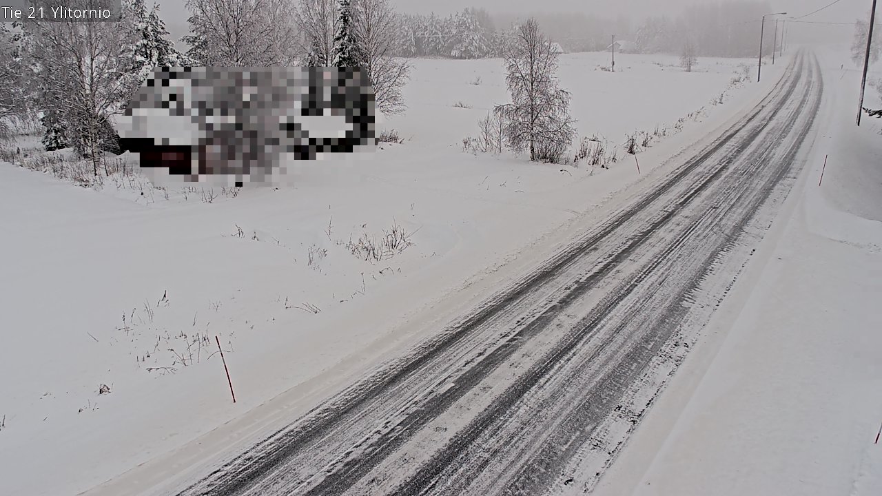 Weather Camera Image Väg 21 Övertorneå, Tornio, Lappi