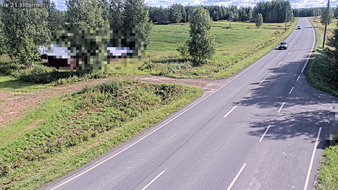 Weather Camera Image Väg 21 Övertorneå, Tornio, Lappi
