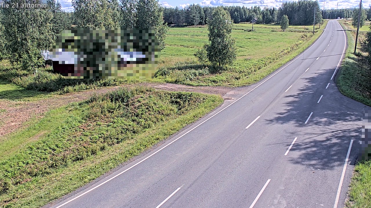 Weather Camera Image Väg 21 Övertorneå, Tornio, Lappi