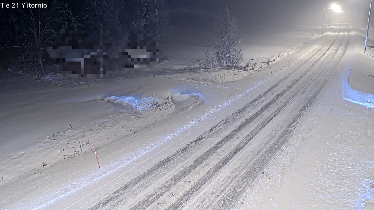 Weather Camera Image Väg 21 Övertorneå, Tornio, Lappi