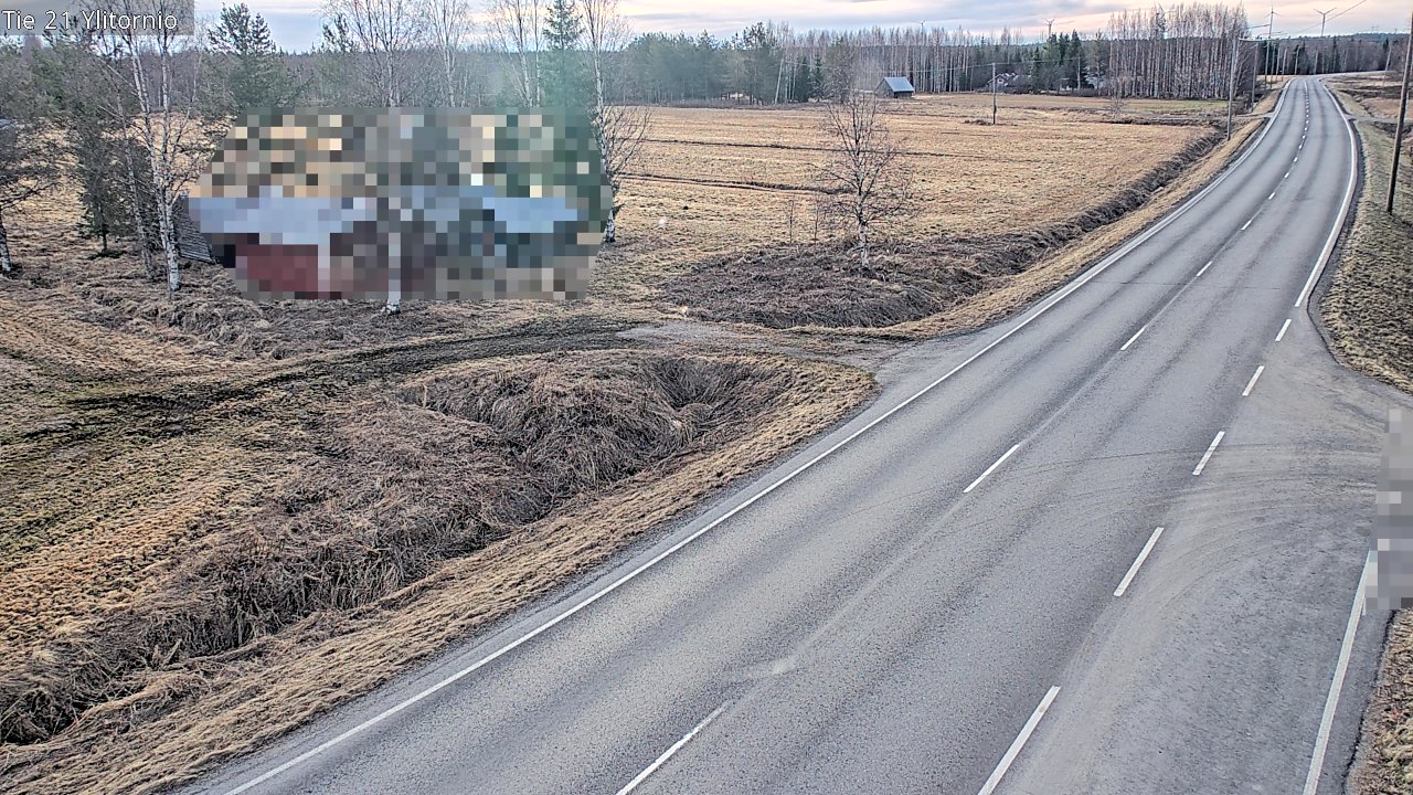 Weather Camera Image Väg 21 Övertorneå, Tornio, Lappi